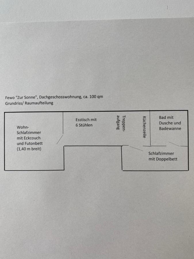 Ferienwohnung „Zur Sonne“ Niederzimmern Exteriör bild